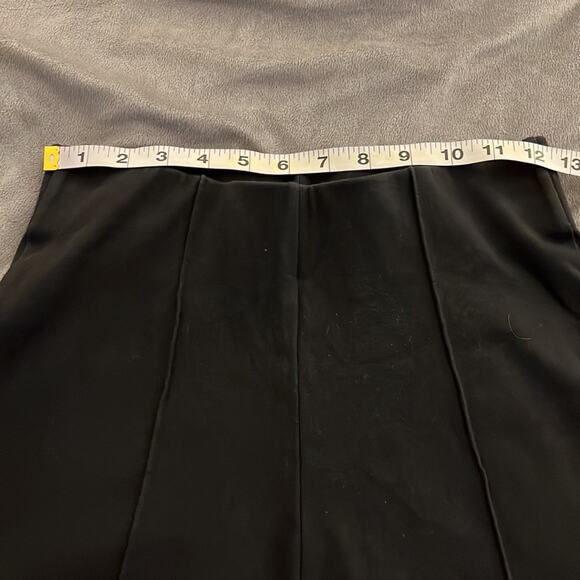 Betty Blue Vintage Black Stretch Knit Stirrup Pants Size Junior Large Wide Waist - Picture 7 of 10